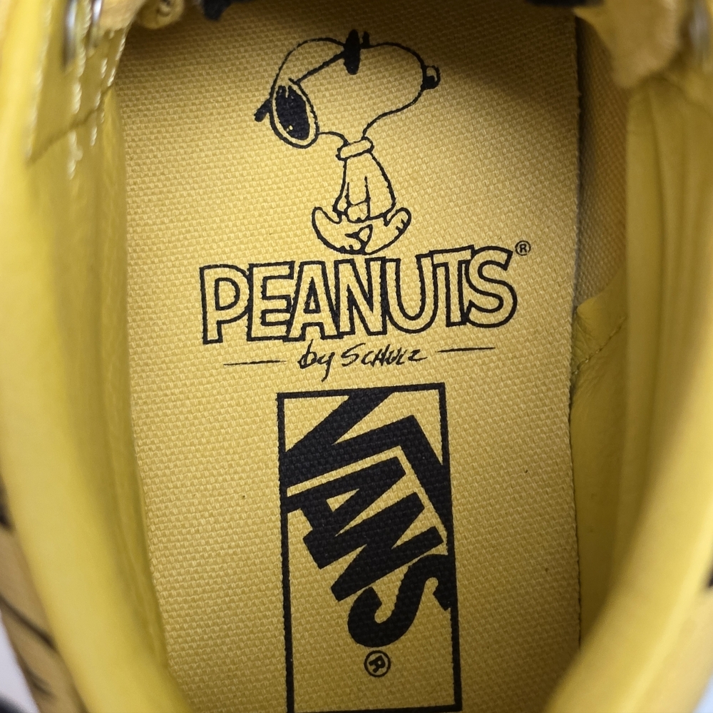 Vans x Peanuts SK8 Hi Reissue Charlie Brown Yellow Men’s 12 Women's 13.5 - Picture 11 of 11